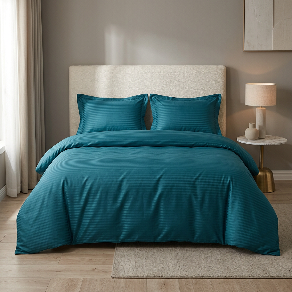 Bomuldssatin lux striped sengetøj 29