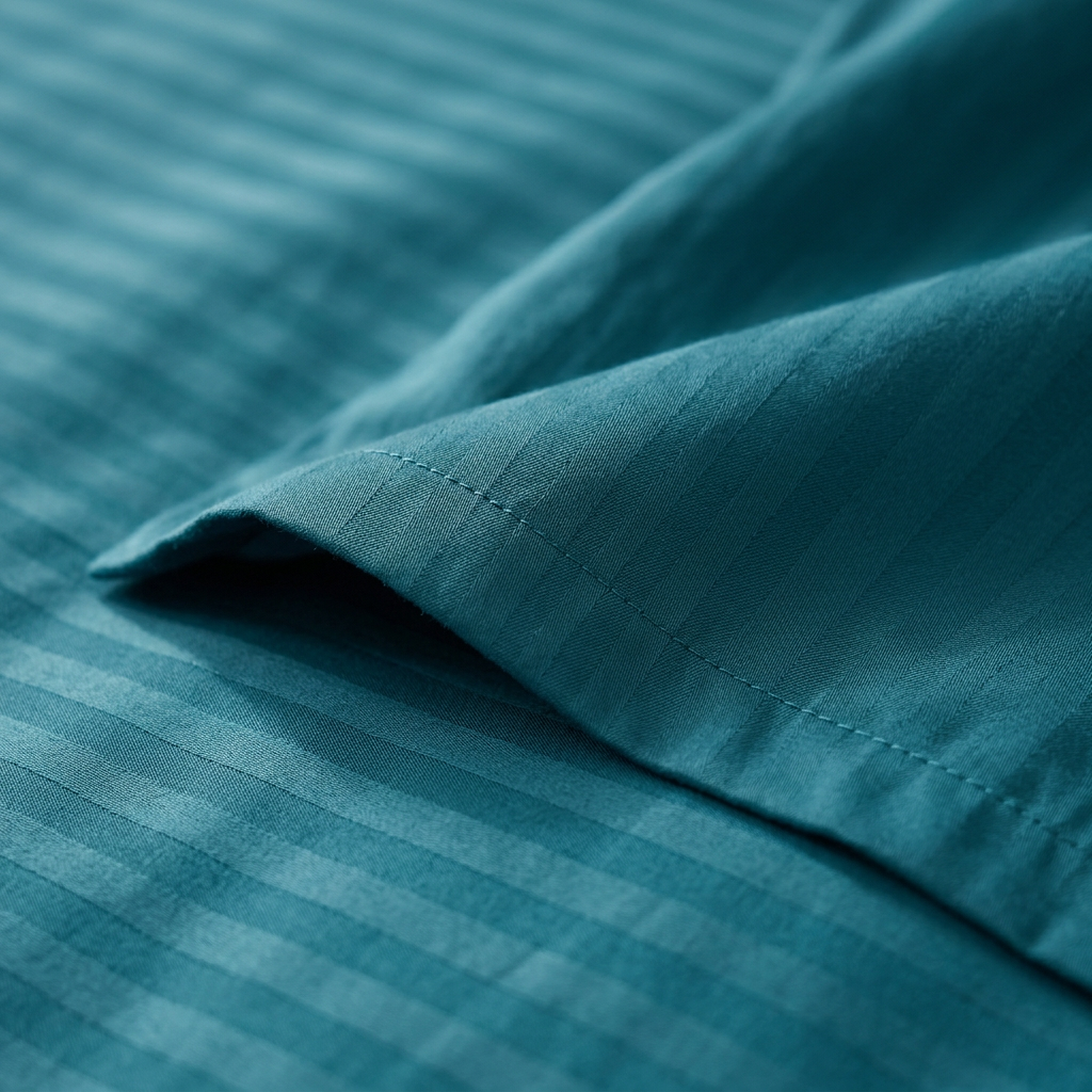 Bomuldssatin lux striped sengetøj