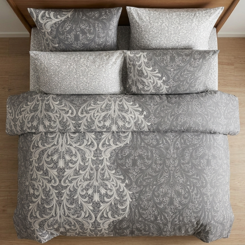 Everyday Luxury sengetøj, black/white 4