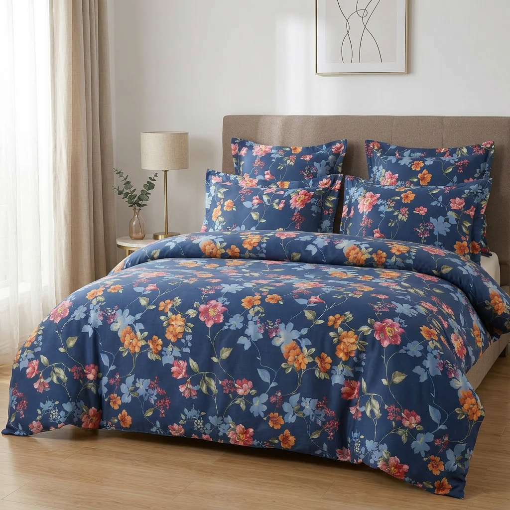 Fleur de lux blue sengetøj 3
