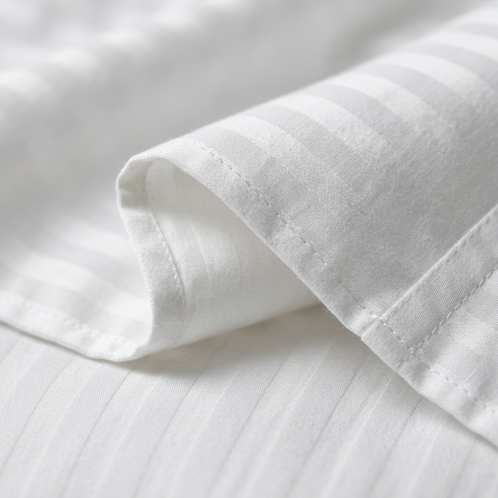 Bomuldssatin lux striped sengetøj