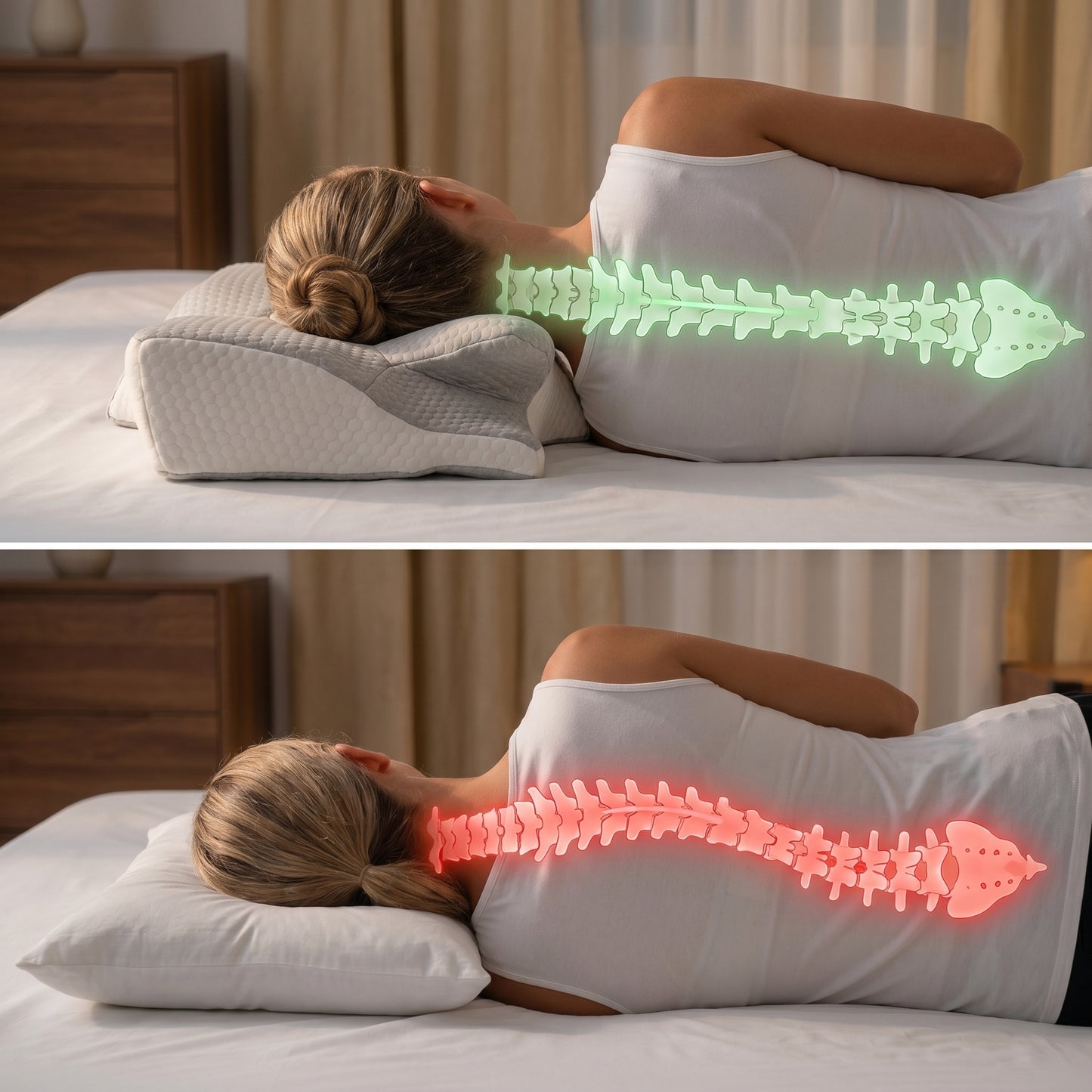 DrømmeRo™ - Ergonomisk Cervical Pude